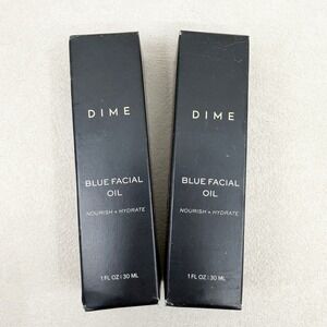 2 X DIME Beauty Blue Facial Oil 1 oz 30 mL Blemish Spot Treatment Blue Tansy NEW